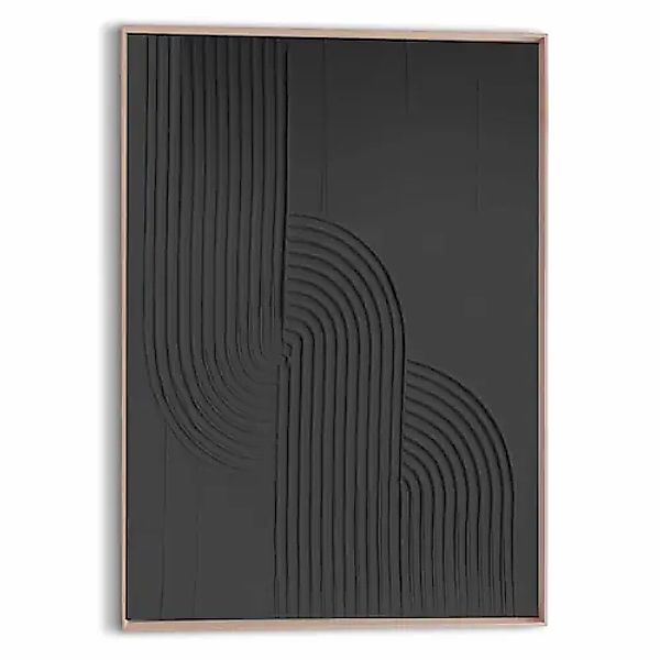 Reinders! Wandbild »Knot - charcoal« Wohnzimmer - Schwarz - MDF - Abstrakt günstig online kaufen
