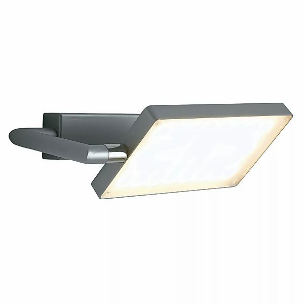 LED Wandleuchte Book in Silber 17W 1300lm IP20 günstig online kaufen