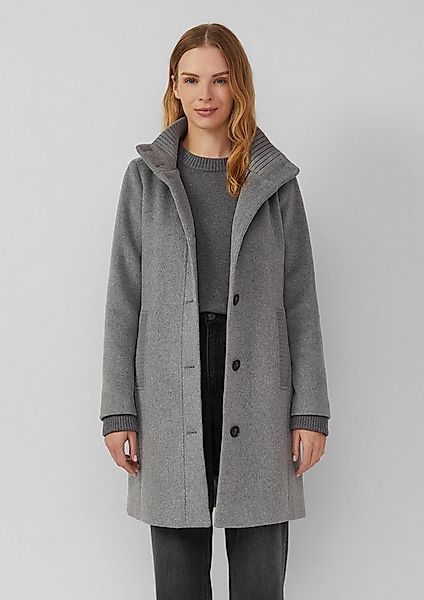 s.Oliver Wintermantel Outdoor-Mantel Kurzer Mantel aus Wollmix mit Knopflei günstig online kaufen