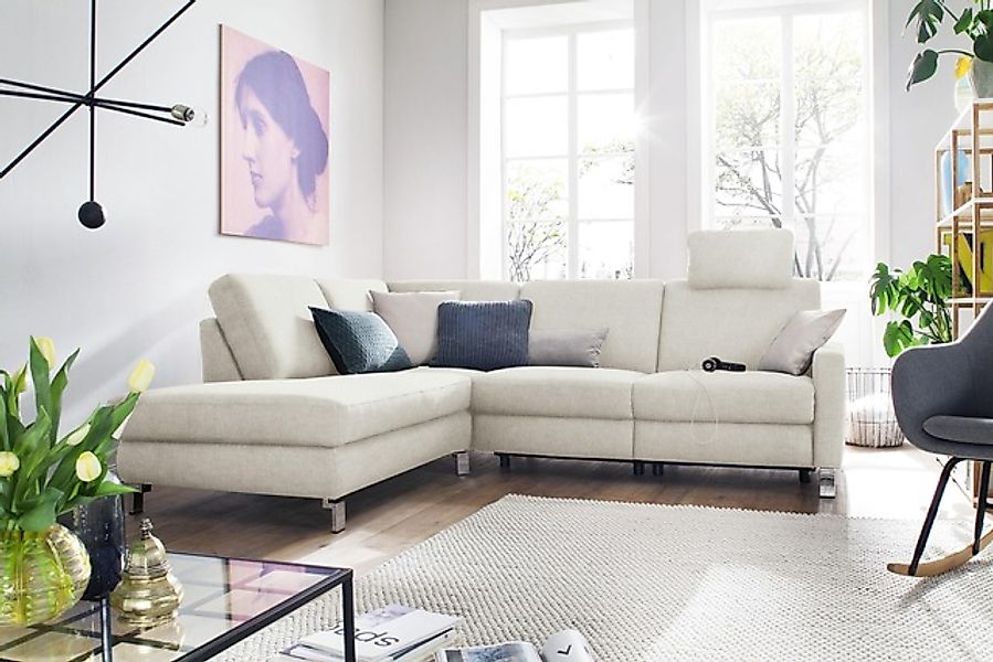 3C Candy Ecksofa »Mainau modern und elegant, mit gutem Sitzkomfort, L-Form« günstig online kaufen