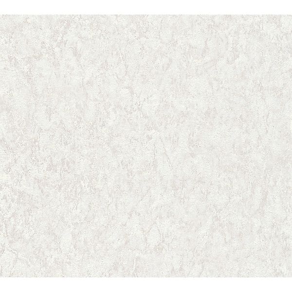 Livingwalls Tapete Uni Weiß und Grau 53 cm x 10,05 m AS-387013 günstig online kaufen