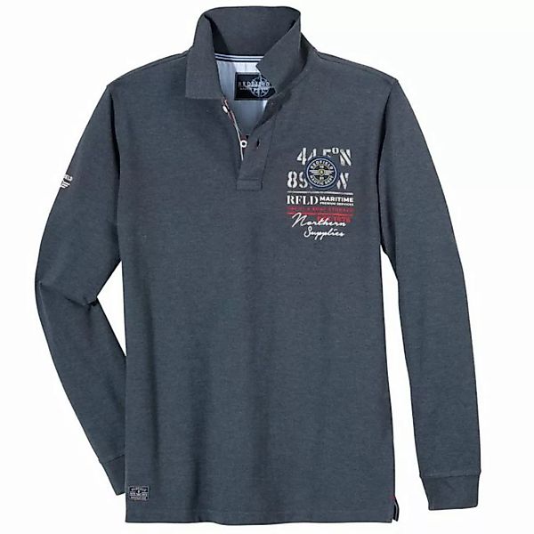 redfield Langarm-Poloshirt Große Größen Herren Redfield Langarm-Polo mariti günstig online kaufen