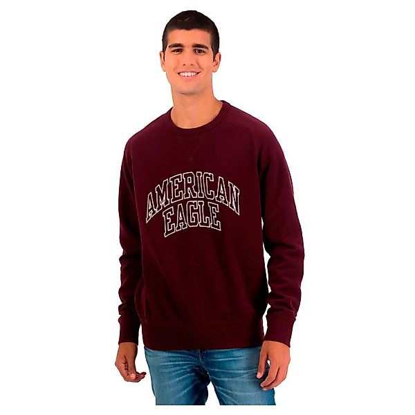 American Eagle Graphic Sweatshirt L Burgundy günstig online kaufen
