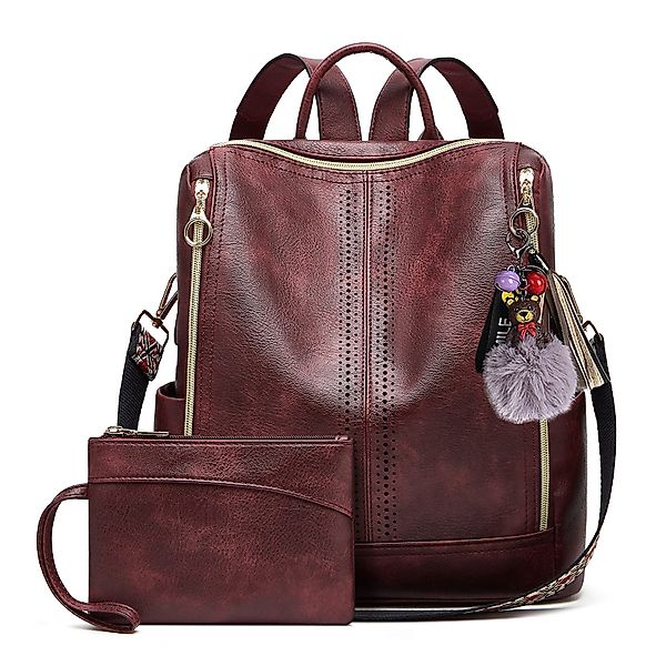RWEUOQ Rucksack Lederrucksäcke Freizeitrucksack Reiserucksack Mit günstig online kaufen