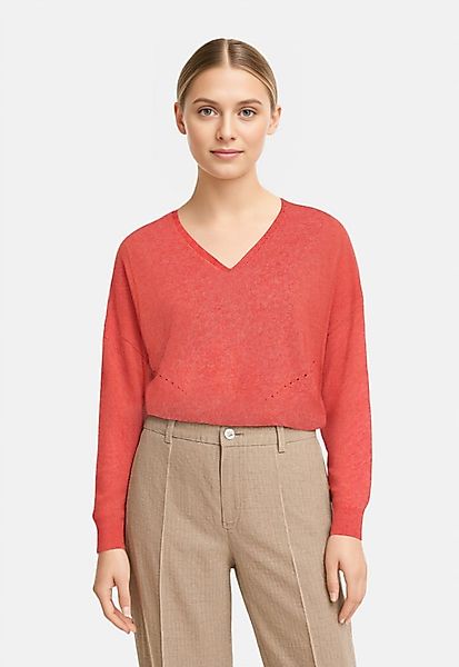 BOSS ORANGE Strickpullover Foletta Premium Damenmode V-Ausschnitt, Ajouré-D günstig online kaufen