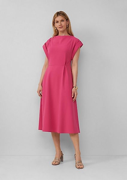 s.Oliver Midikleid Kleid Midikleid mit Turn-up-Ärmeln günstig online kaufen