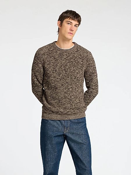 Selected Rundhalspullover SLHVINCE LS KNIT BUBBLE CREW NECK NOOS günstig online kaufen