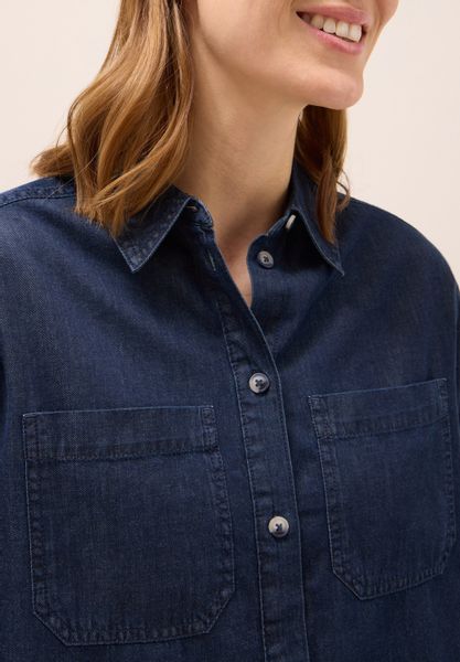 CECIL Hemdbluse im Denim-Look günstig online kaufen