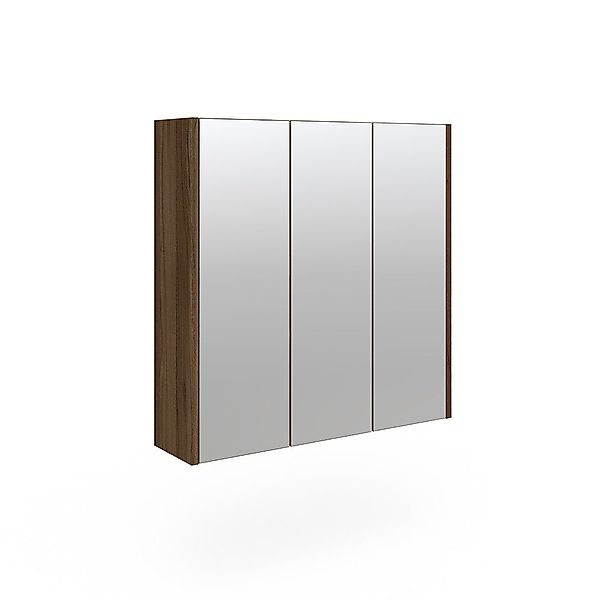 Vicco Badezimmerspiegelschrank Majest, Anthrazit Hochglanz/Nussbaum, 67 günstig online kaufen