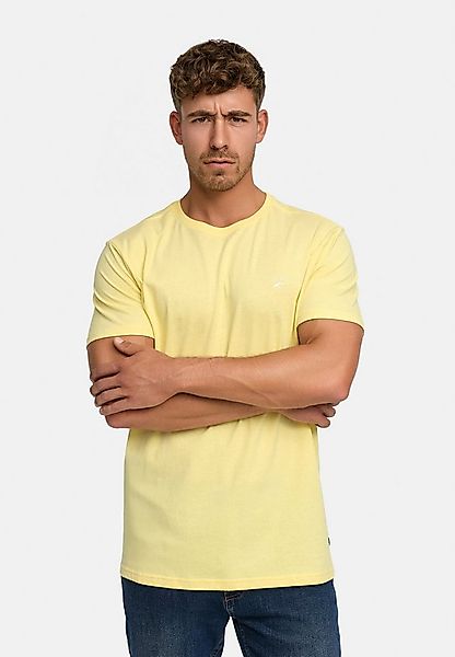 Indicode T-Shirt Herren Kloge Shirt Tee Herrenshirt mit dezentem Label-Deta günstig online kaufen