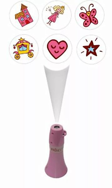 niermann STAND BY Taschen-Projektor Prinzessin, 6 fach Lampenschirme rosa günstig online kaufen