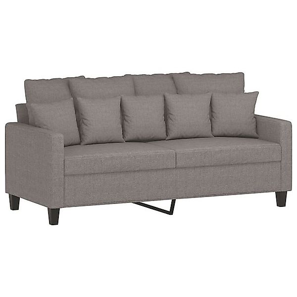 vidaXL Sofa, 2-Sitzer-Sofa Taupe 140 cm Stoff günstig online kaufen