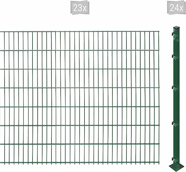 Arvotec Doppelstabmattenzaun "ESSENTIAL 143 zum Aufschrauben", Zaunhöhe 143 günstig online kaufen