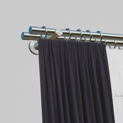 my home Gardinenstange "Tanbul" 2 läufig-läufig Fixmaß günstig online kaufen