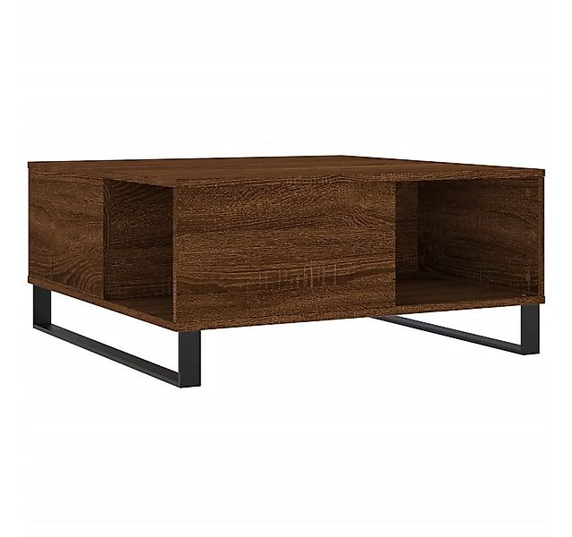 vidaXL Couchtisch Couchtisch Braun Eichen-Optik 80x80x36,5 cm Holzwerkstoff günstig online kaufen