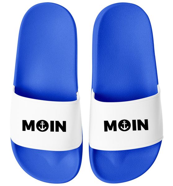 MoonWorks Badeschlappen Moin Aufdruck Anker Logo günstig online kaufen