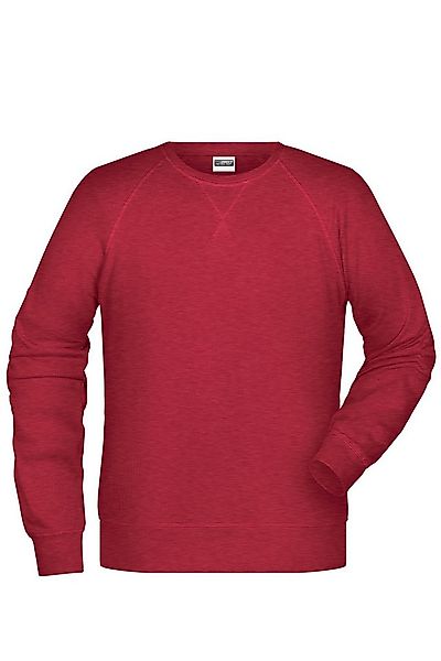 James & Nicholson Sweatshirt Herren Sweatshirt im Raglanschnitt aus Bio-Bau günstig online kaufen