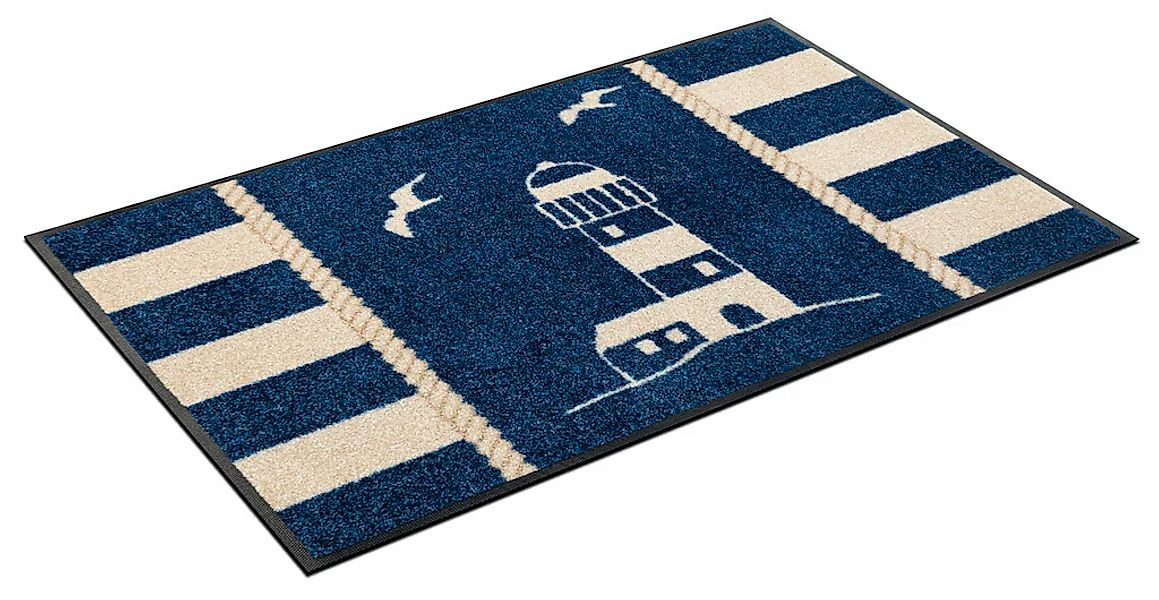 wash+dry by Kleen-Tex Fußmatte "Sea View" rechteckig 7 mm Höhe günstig online kaufen