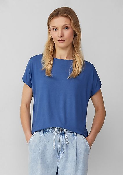 s.Oliver Kurzarmshirt T-Shirt Fließendes Jersey-Shirt mit günstig online kaufen