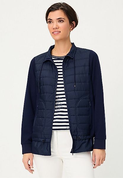 Olsen Sweatjacke Jerseyjacke im Material-Mix günstig online kaufen