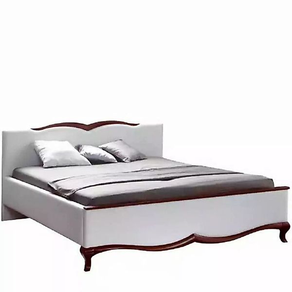 JVmoebel Bett Designer Bett Polsterbett 160x200 Weiß Ehebett Doppelbett neu günstig online kaufen