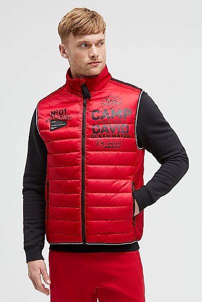 CAMP DAVID Steppweste mit Windfangleiste günstig online kaufen