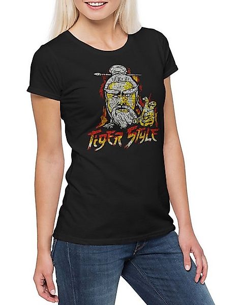 Urban Backwoods Print-Shirt Tiger Style Damen T-Shirt The Cobra Karate Kai günstig online kaufen