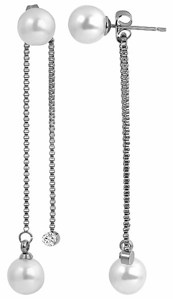 Adelia´s Paar Ohrhänger "Damen Ohrringe – Ohrstecker aus Edelstahl mit Perl günstig online kaufen