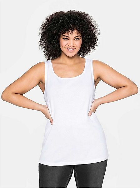 Sheego Shirttop Tanktop Ärmellos günstig online kaufen