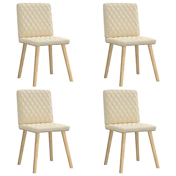 vidaXL Esszimmerstühle 4 Stk Creme Stoff 3315228 günstig online kaufen