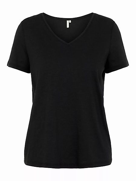 Pieces Penny Kurzarm V-ausschnitt T-shirt XL Black günstig online kaufen