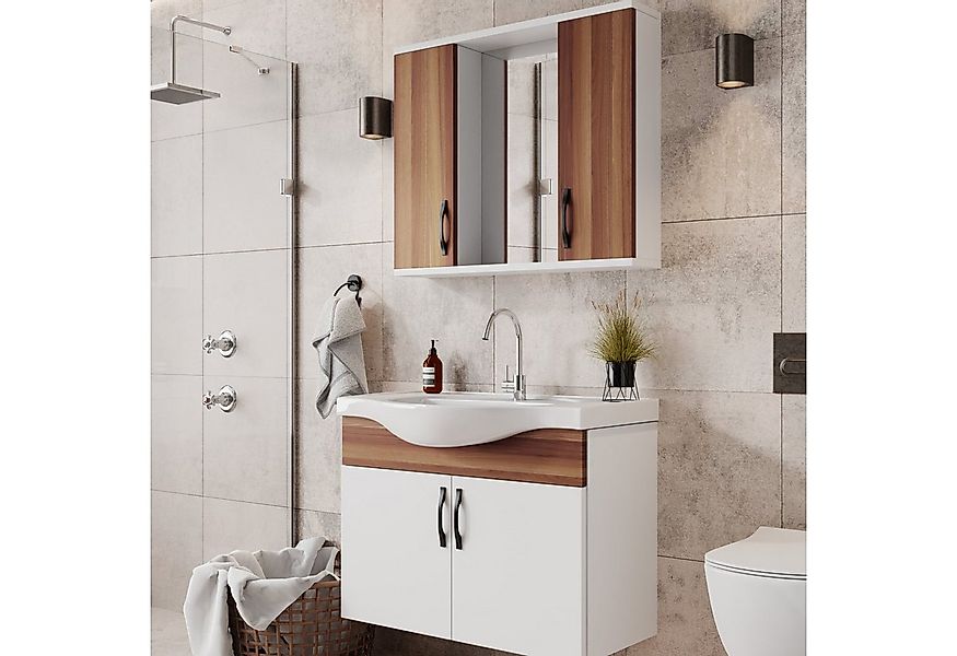 Karen Badmöbel-Set Badmöbel Set Mercan 65, (Komplett-Set, Standartmäßig 3-T günstig online kaufen