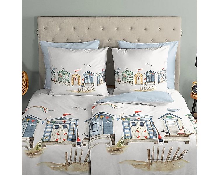 TRAUMSCHLAF Bettwäsche Strandhäuser, Renforce, 2 teilig, maritimes Design a günstig online kaufen