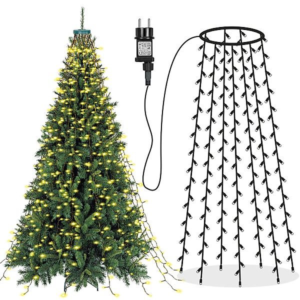 LMaxhome LED-Lichterkette Baumbeleuchtung Wasserfall Lichterkette mit günstig online kaufen