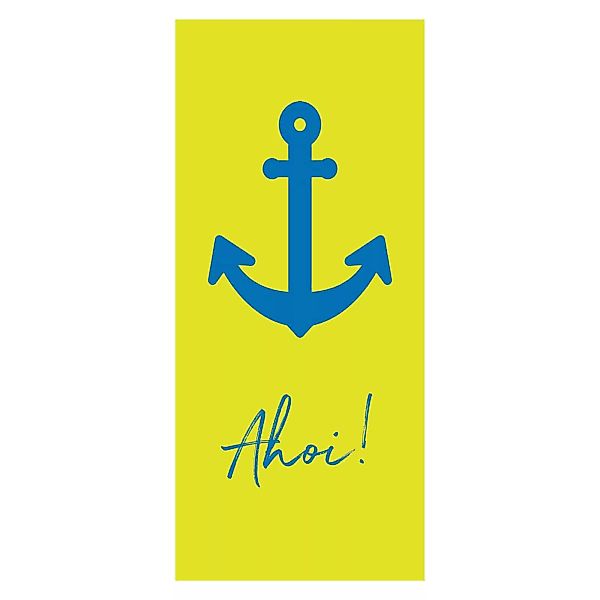 Cawö Beach 5565 Anker 80x180 cm - Farbe: gelb-blau - 51 günstig online kaufen