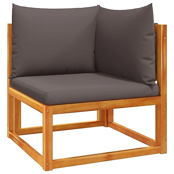 vidaXL Loungesofa Gartensofa-Ecke mit Kissen Holz günstig online kaufen