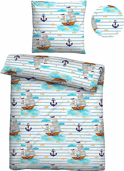 Biberna Kinderbettwäsche "Johanna" 2 tlg. hautfreundlich, kühlend, mit Reiß günstig online kaufen