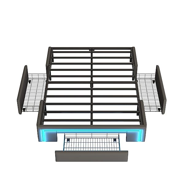 Merax Polsterbett (1-tlg), Plattformbett Doppelbett 140x200cm günstig online kaufen