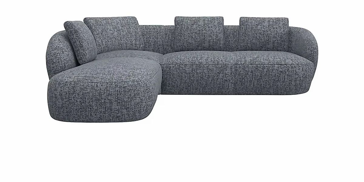 FLEXLUX Ecksofa "Torino, rund, L-Form, Sofa-Ecke mit Ottomane", Modernes, o günstig online kaufen