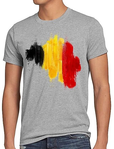 style3 T-Shirt Flagge Belgien Fußball Sport Belgium WM EM Fahne günstig online kaufen