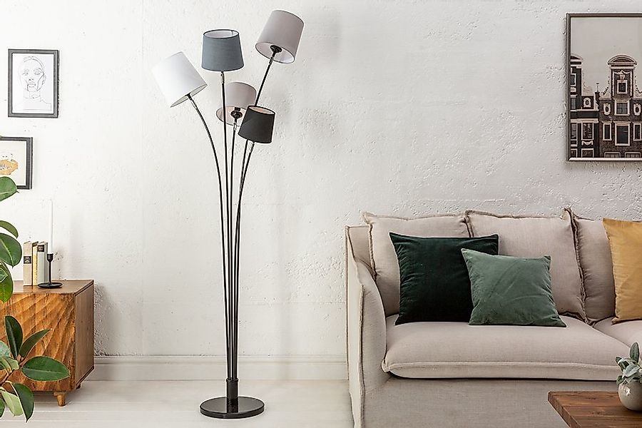 riess-ambiente Stehlampe LEVELS 176cm schwarz grau, ohne Leuchtmittel, Steh günstig online kaufen