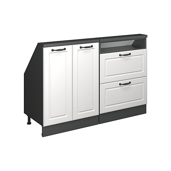 Vicco Unterschrank R-Line, Weiß Landhaus/Anthrazit, 120 günstig online kaufen