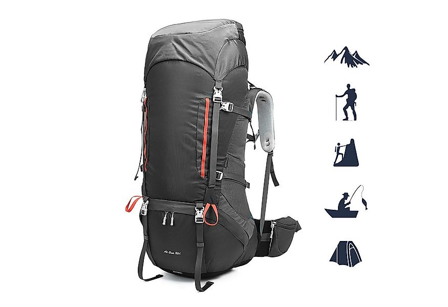 TAN.TOMI Wanderrucksack 80L Trekkingrucksack Campingrucksack Wanderrucksack günstig online kaufen