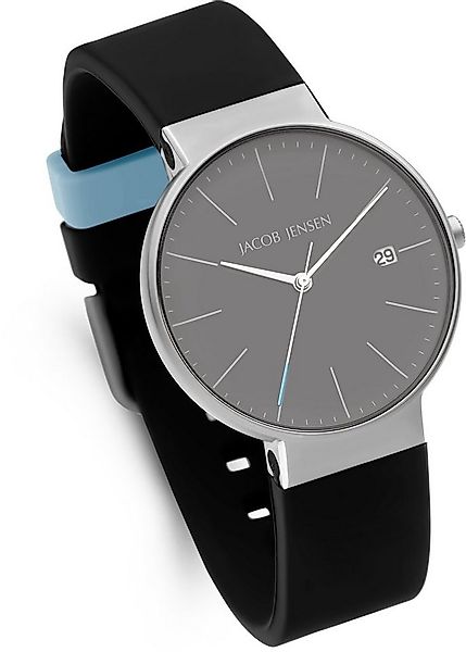 Jacob Jensen Titanuhr Armbanduhr Datum Titanium Timeless Nordic ⌀37mm günstig online kaufen