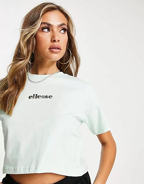 ellesse – Kurz geschnittenes T-Shirt in Minzgrün günstig online kaufen