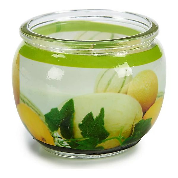 Duftkerze Melon Grün Orange Glas Wachs Kristall günstig online kaufen