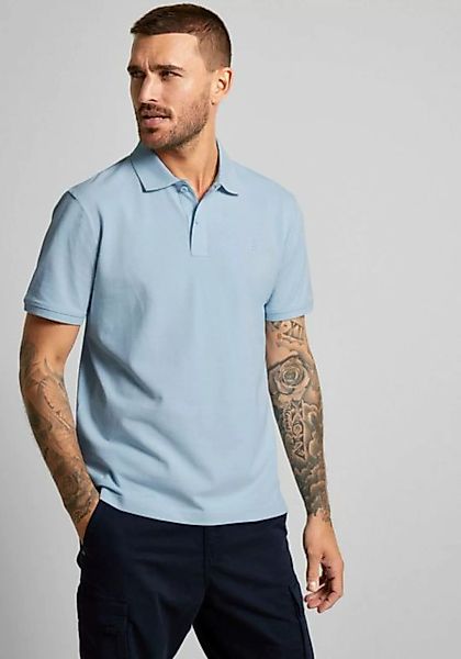 STREET ONE MEN Poloshirt mit Stickdetail auf der Brust günstig online kaufen