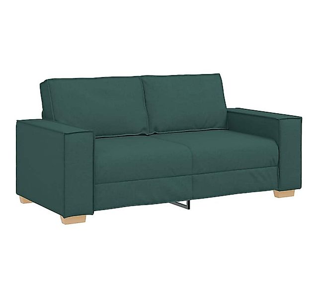 vidaXL Sofa 2-Sitzer Sofa Dunkelgrün 140 cm Stoff günstig online kaufen