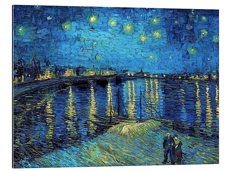 Posterlounge Wandbild Sternennacht über der Rhône, günstig online kaufen