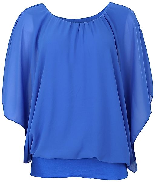 malito more than fashion Chiffonbluse 6296 mit breitem Bund Einheitsgröße günstig online kaufen
